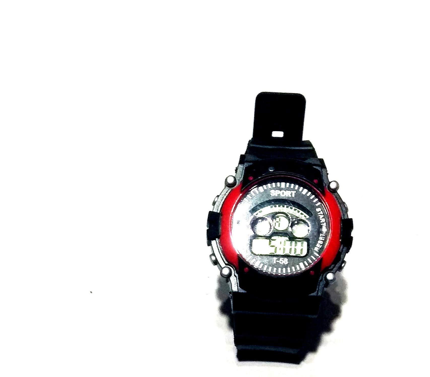 Nawani Kids Sport Watch with Seven Lights in Dial Round Watch ( Colour as per Available ) Display Size - 4 cm.