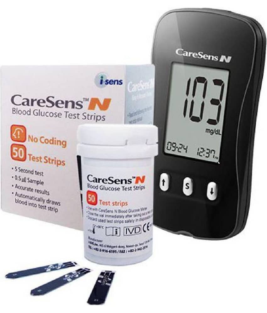 CARESENS N GLUCOMETER WITH 50 STRIPS
