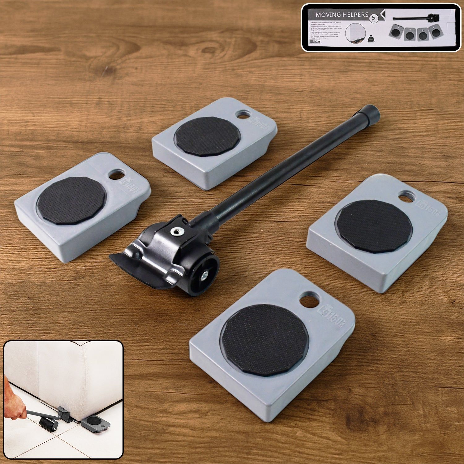 Heavy Duty Furniture Lifter and Moving Tool Set