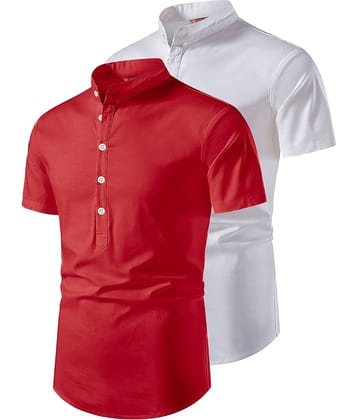 Yugnik Gold Cotton Men's Regular Kurta ( Pack of 2 )