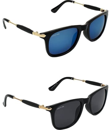 Creature - Blue Rectangle Pack of 2 Sunglasses