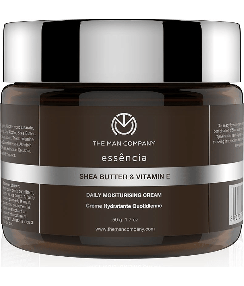 The Man Company Daily Moisturising Cream With Shea Butter & Vitamin E for Moisturizing & Hydrating | All Skin Types | 50 gm