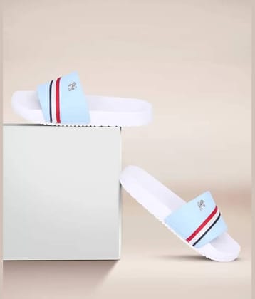 PERY PAO Blue Men's Slide Flip Flop