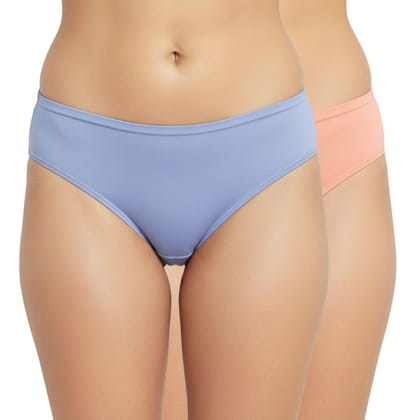 Bamboo Fabric Low Waist Underwear | Peach and Blue | Pack of 2 Bamboo Fabric Low Waist Underwear | Peach and Blue | Pack of 2