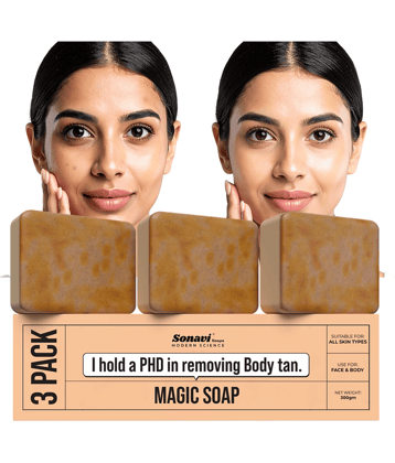Sonavi Skin Whitening GHARSOAP Soap for All Skin Type ( Pack of 3 )