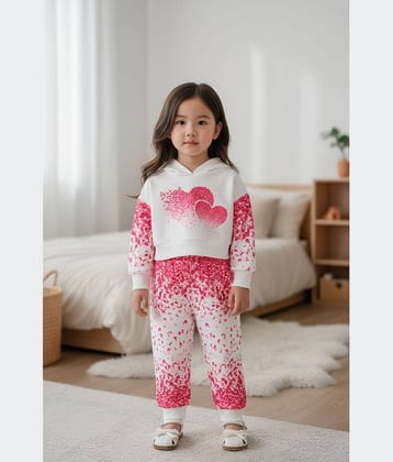 Mullick the designer Pack of 1 Baby Girls Cotton T-shirt & Pants ( White )