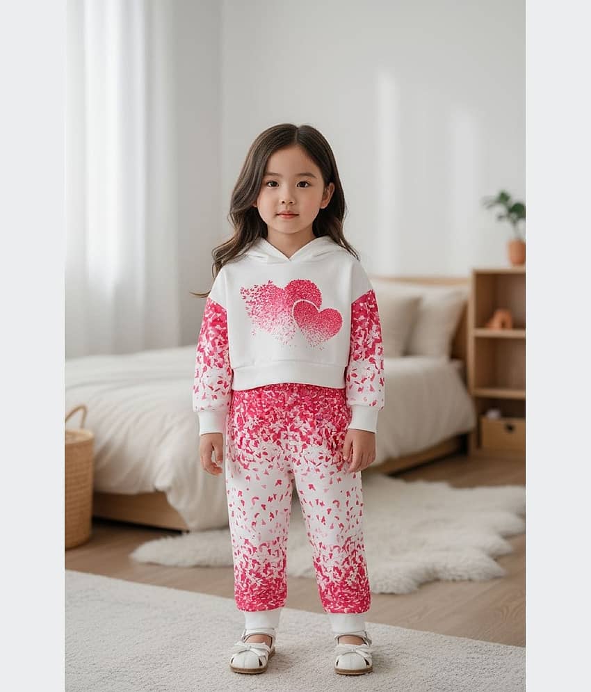 Mullick the designer Pack of 1 Baby Girls Cotton T-shirt & Pants ( White )