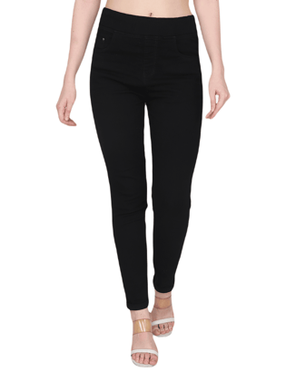 Albion By CnM Women Stretchable Black Denim Jegging