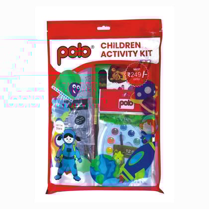 polo Children Activity Kit Complete Art and Craft Set for Kids with Oil Pastels, Plastic Crayons, Watercolor Pens, Ruler, Eraser, and Sharpener Ideal for Creative Learning and School Projects