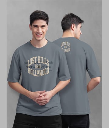 BULLMER Pack of 1 Cotton Blend Oversized Fit Men's T-Shirt ( Black )