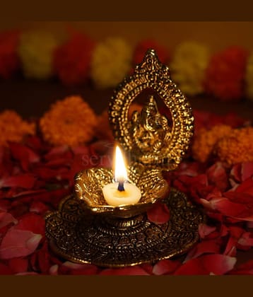 ServDharm Aluminium Table Diya - Pack of 1