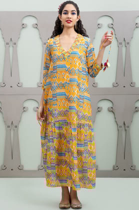 CHINTZY - KESAR -IKAT-X SMALL
