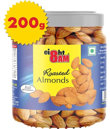 8 AM Roasted & Salted Almonds 200 g