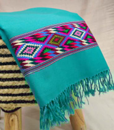 Himkara Green Kullu Shawl – Handwoven Himachali Woolen Shawl for Women