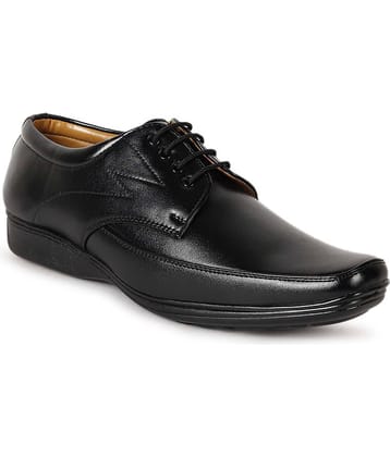 Aadi Black Men's Derby Formal Shoes