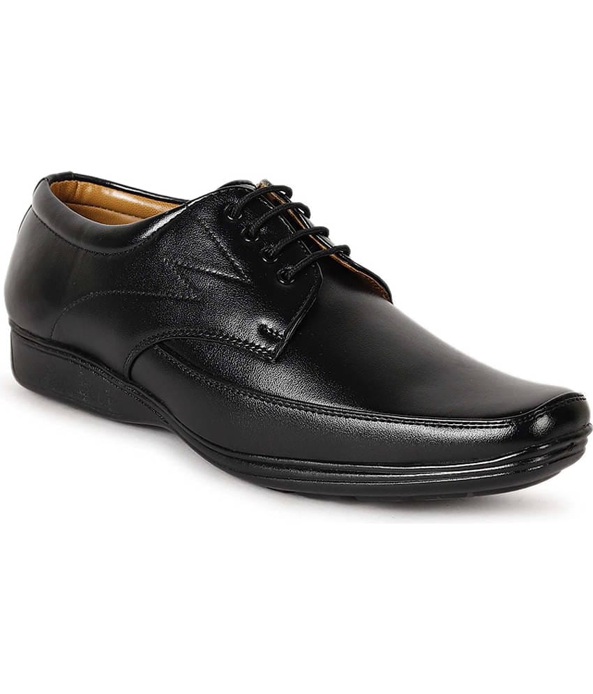 Aadi Black Men's Derby Formal Shoes