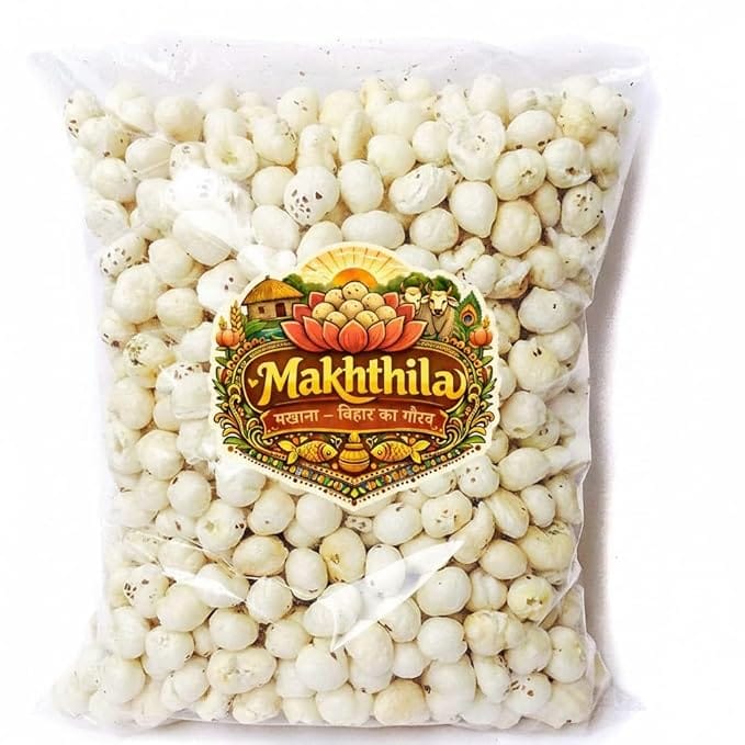 MAKHTHILA - Premium Jumbo Phool Makhana Fox Nuts | Roasted Lotus Seeds | Healthy Superfood