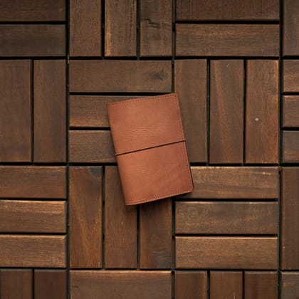 RS // Tuscan Tan w/ Cola Brown Pockets TN Journal Cover - Passport