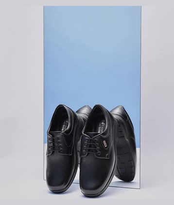Action Black Men's Derby Formal Shoes