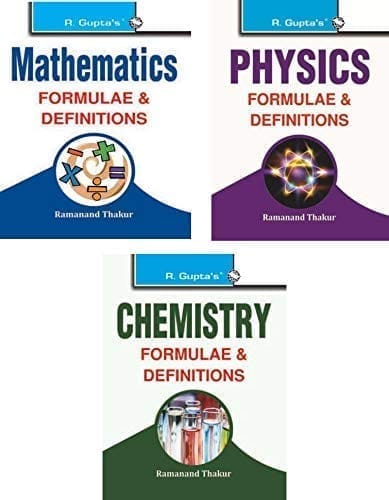 Physics, Chemistry and Mathematics Formulae & Definitions (Set of 3 Books) [Paperback] [Jan 01, 2020] Ramanand Thakur