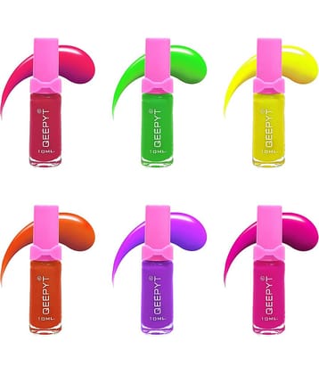 qeepyt Multi Radiant Nail Polish 60 ( Pack of 6 )
