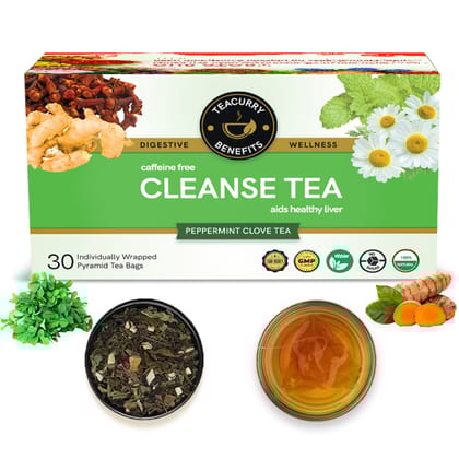 TEACURRY Anti Alcohol Tea (1 Month Pack | 30 Tea Bag) - Cleanse Tea to help quit Alcohol and clean Liver - Liver Detox