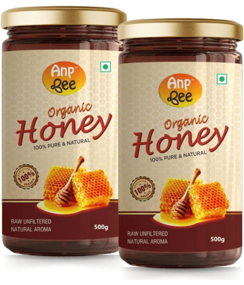 ANP BEE Certified Organic Honey Raw Organic Honey 500 g Pack of 2