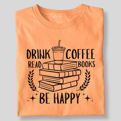 DRINK COFFEE READ BOOK LEAF-Black / S