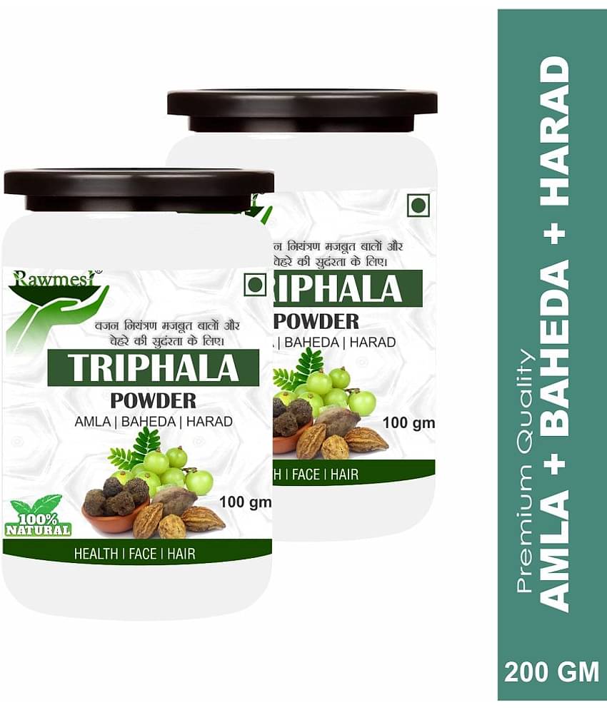 Rawmest Triphala Amla, Harad, Baheda For Face Powder 200 Gm Pack of 2
