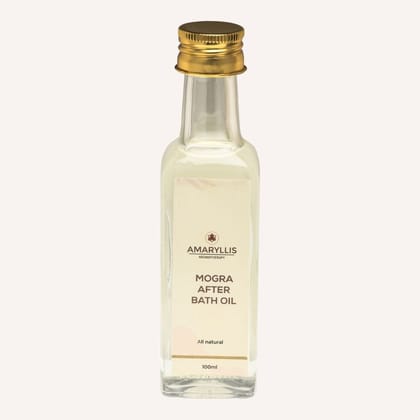 Amaryllis Mogra Jasmine After Bath Oil (100ml) | Lemon & Patchouli | Dry Skin Therapy