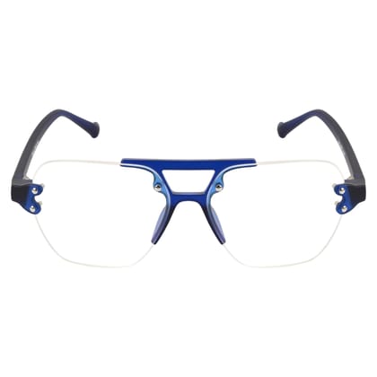 TERRY & CO | Zero Power Blue Cut Eyeglasses | Anti-Glare, UV Protection, Lightweight | For Gaming & Computer Use | Unisex | BLUE TERRY & CO | Zero Power Blue Cut Eyeglasses | Anti-Glare, UV Protection, Lightweight | For Gaming & Computer Use | Unisex | BLUE