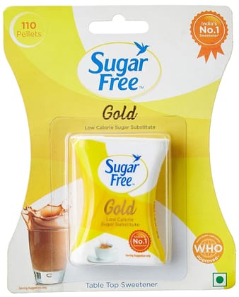 Sugar Free Gold, 500 Pellets| Indias No.1 Sweetner| Sweet like Sugar with Low Calories| Scientifically Proven & Tested 50g