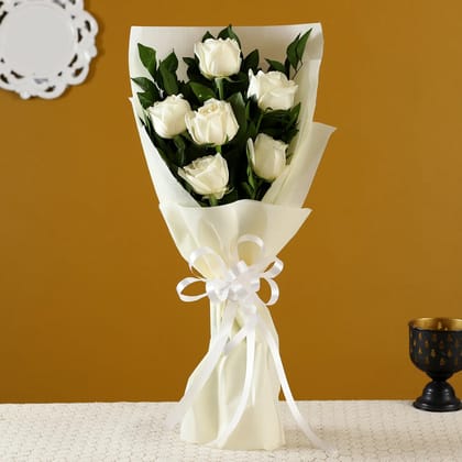 Heavenly White Roses Bunch Heavenly White Roses Bunch
