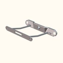Hero Genuine BRACKET COMPLETE FRONT NUMBER PLATE for HF 100 | HF Deluxe | Secure Mounting Support | Precise OEM Fit | High Durability | Stable Alignment | Reliable Performance- 64311AAH100S