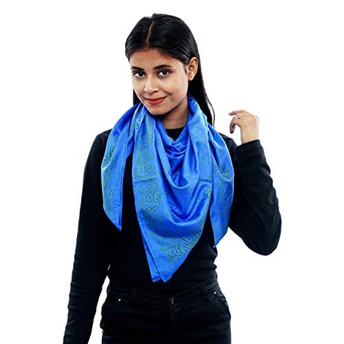 Eri Silk Printed Scarf Yellow