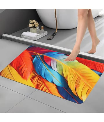 BELLA TRUE Anti-skid Rubber Bath Mat Other Sizes cm ( Pack of 1 ) - Multicolor
