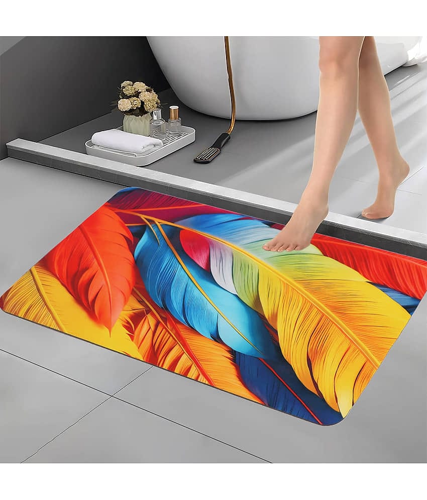 BELLA TRUE Anti-skid Rubber Bath Mat Other Sizes cm ( Pack of 1 ) - Multicolor