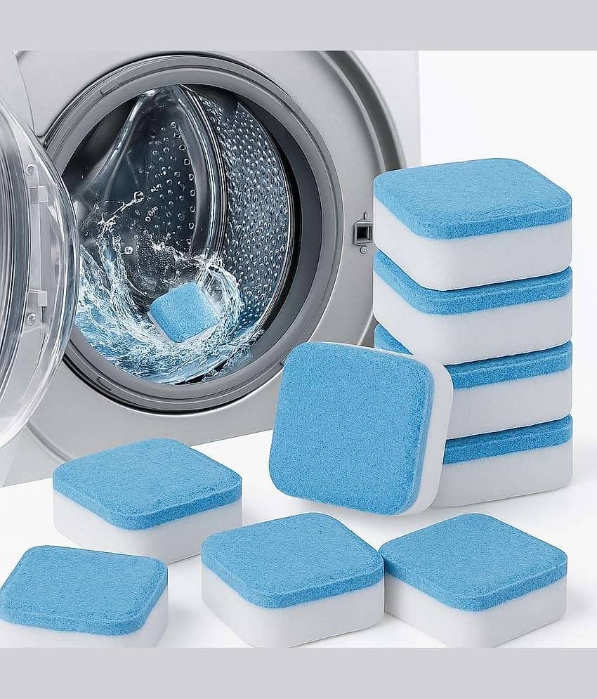 10 Pieces Washing Machine Cleaner Tablets – Deep Cleaning & Descaling for Front & Top Load Machines, Drum & Tub Stain Remover