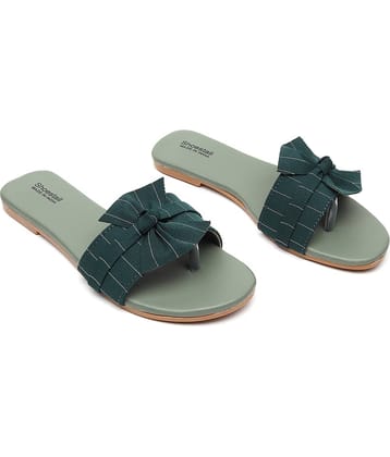 Shoestail Green Flats