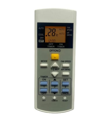 AC Remote No.29 with Backlight Panasonic AC Remote Control (White)