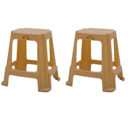Supreme Furniture Digi Plastic Stool | Lightweight & Durable Multipurpose Stool for Home, Office, Cafeteria, Hotel & Indoor Use