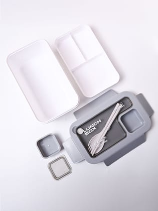 Grey Lunch Box Set (1200ml + 40ml)
