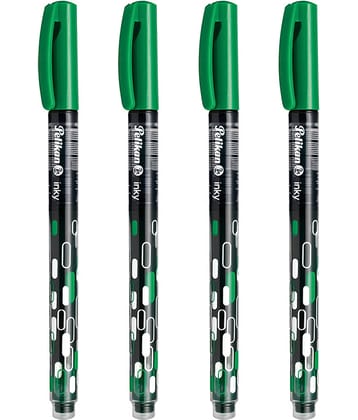 PELIKAN INKY FELT TIP PEN(GREEN) PACK OF 3