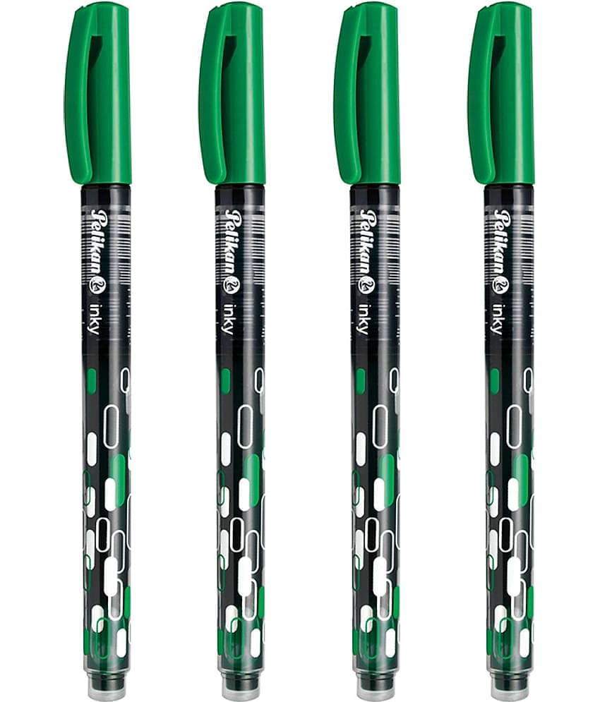 PELIKAN INKY FELT TIP PEN(GREEN) PACK OF 3