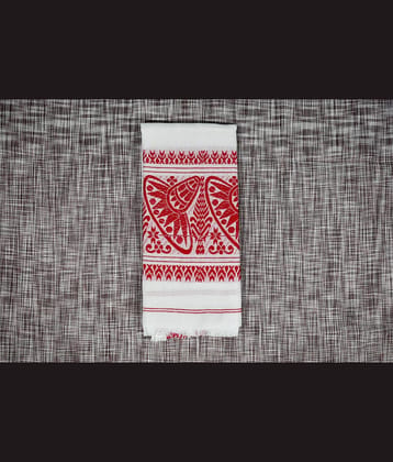 Shyam Handloom Pack of 1 Cotton Below 300 -GSM Bath Towel ( Maroon )