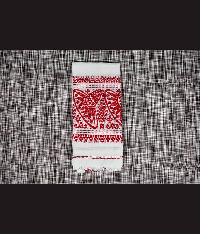 Shyam Handloom Pack of 1 Cotton Below 300 -GSM Bath Towel ( Maroon )