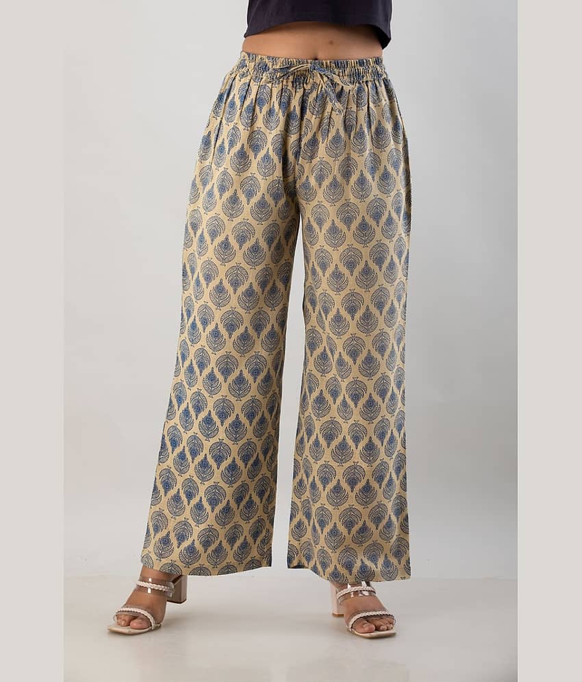 MAUKA - Blue Rayon Women's Palazzo ( Pack of 1 )