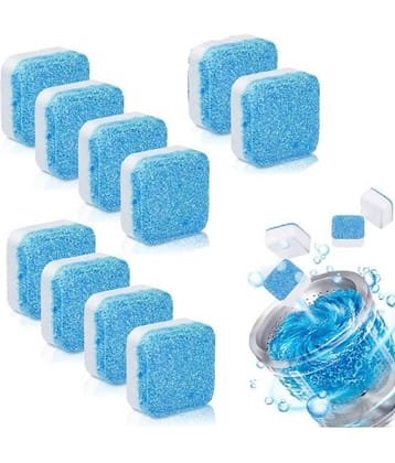 10 Pieces Washing Machine Cleaner Tablets – Deep Cleaning & Descaling for Front & Top Load Machines, Drum & Tub Stain Remover