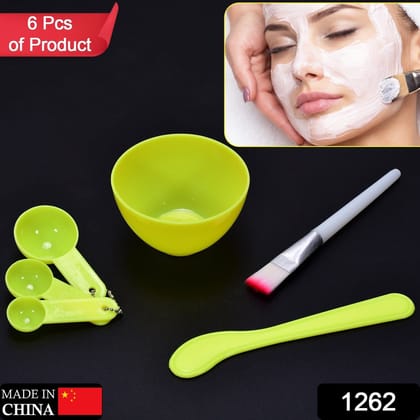 Facial Mask Bowl Set for Girls (6-Pcs)