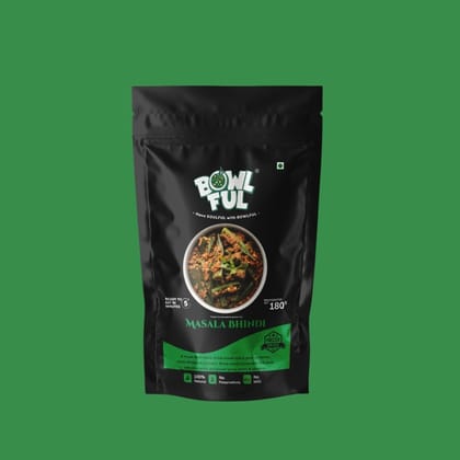 Bowlful Masala Bhindi - 70g Net, Spiced Okra Masala, North Indian Flavor